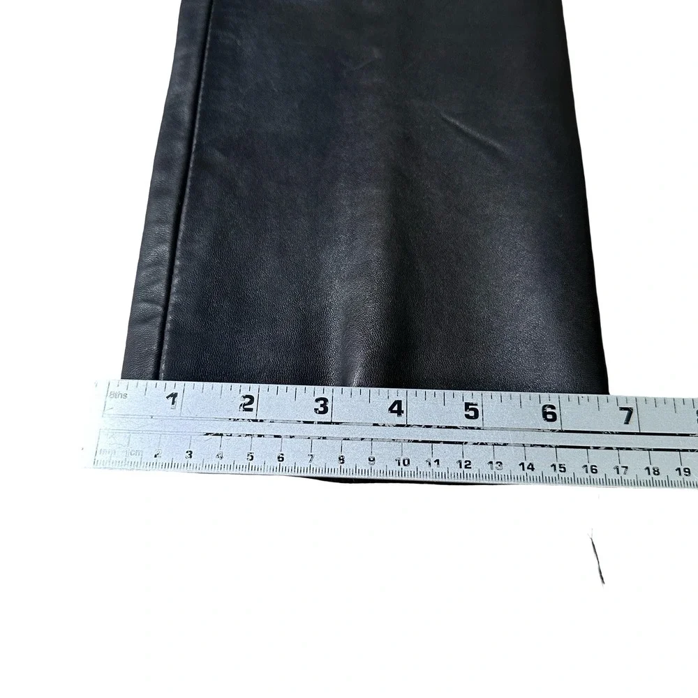 Empreinte Digitale Paris Black Leather Pants Made in‎ France High Waist Size 40